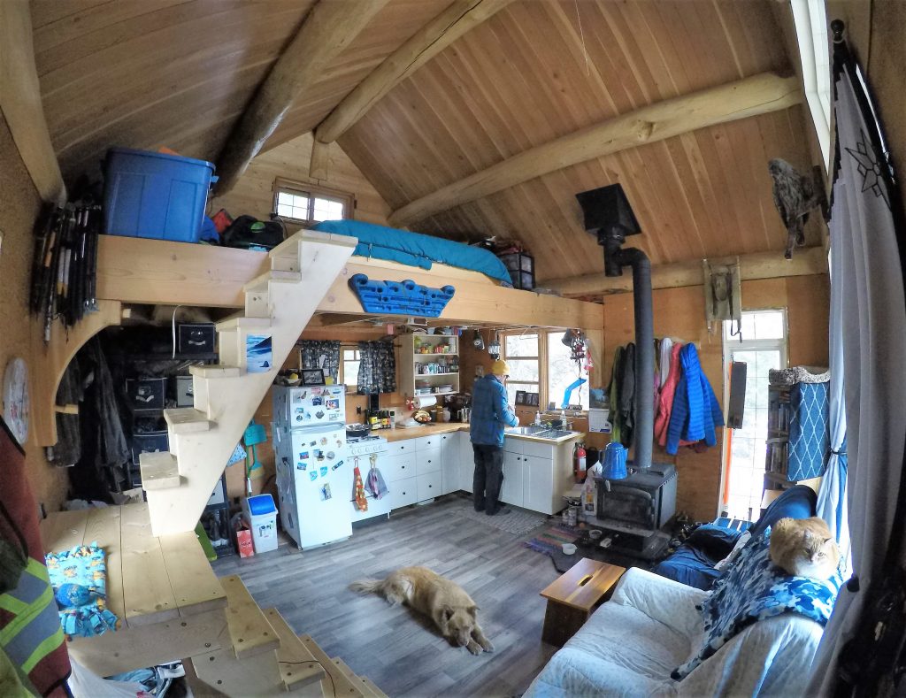 small cabin living interior 