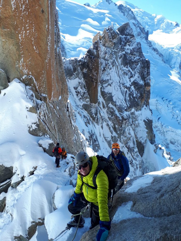 Alpine climb in Chamonix, France, Travel, living a good life