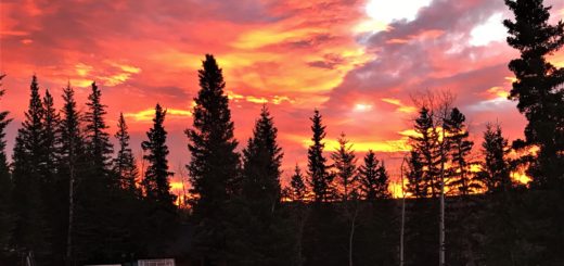 Sunrise at the cabin