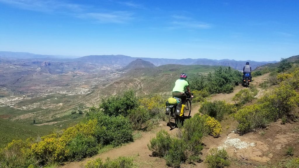 biking with friends